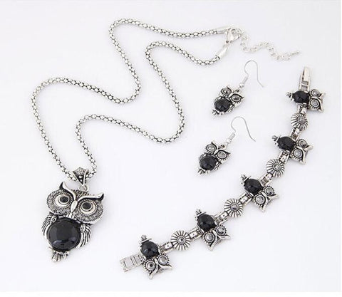 1Set Owl Women Necklace Pendant - RaysJewelry&more