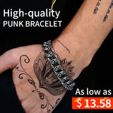 BEIER 2017 New Unique Cool Skull Bracelet For Man 316 Stainless Steel Man's Bangle High Quality christmas Jewelry BC8-045 - RaysJewelry&more
