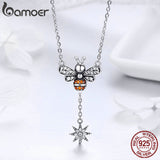BAMOER Hot Sale 100% 925 Sterling Silver Fashion Bee Pendant - RaysJewelry&more