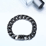 BEIER 2017 New Unique Cool Skull Bracelet For Man 316 Stainless Steel Man's Bangle High Quality christmas Jewelry BC8-045 - RaysJewelry&more