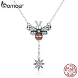 BAMOER Hot Sale 100% 925 Sterling Silver Fashion Bee Pendant - RaysJewelry&more