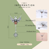 BAMOER Hot Sale 100% 925 Sterling Silver Fashion Bee Pendant - RaysJewelry&more