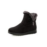 HEE GRAND Winter Women Boots Flock Warm Ankle Snow Boots 2017 Platform Mother Shoes Woman Slip On Flats Button Creepers XWX1597 - RaysJewelry&more