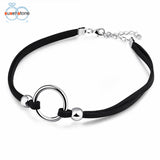 SUSENSTONE Choker Necklace Stretch Velvet Classic Gothic Tattoo Flannel Choker - RaysJewelry&more