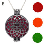 3pcs Chain Pads Round Antique Vintage Aromatherapy Lockets - RaysJewelry&more