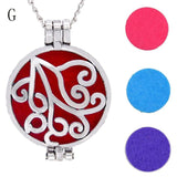 3pcs Chain Pads Round Antique Vintage Aromatherapy Lockets - RaysJewelry&more