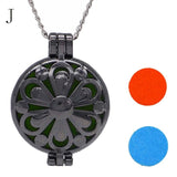 3pcs Chain Pads Round Antique Vintage Aromatherapy Lockets - RaysJewelry&more