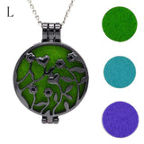 3pcs Chain Pads Round Antique Vintage Aromatherapy Lockets - RaysJewelry&more
