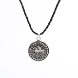 Norway iron metal pendant Norse Viking Runes Amulet Necklace The Necklace Nordic Pendant Sleipnir And Solider Talisman #GH40 - RaysJewelry&more