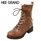 HEE GRAND Women Snow Boots Winter Warm Shoes Fashion Ankle Boots with Thick Plush Inside Woman's Boots size 35-42 XWX6040 - RaysJewelry&more