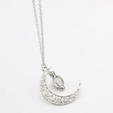 Moon shape Luminous Pumpkin Pendants Halloween Clavicle Chain Necklace - RaysJewelry&more