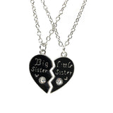 Big/Little Sister Chain Necklace Pendant Friends Lover Gift Valentine's Day - RaysJewelry&more