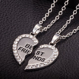 Best Friend Unisex Mens Womens Heart Pendant Necklace Jewelry Chain GD - RaysJewelry&more