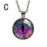 Hot Dreamy Crystal Ball Star Long Glass Retro Pattern Pendant Necklace Jewelry A - RaysJewelry&more