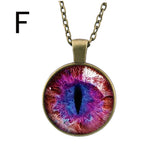 Hot Dreamy Crystal Ball Star Long Glass Retro Pattern Pendant Necklace Jewelry A - RaysJewelry&more