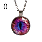 Hot Dreamy Crystal Ball Star Long Glass Retro Pattern Pendant Necklace Jewelry A - RaysJewelry&more