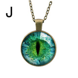 Hot Dreamy Crystal Ball Star Long Glass Retro Pattern Pendant Necklace Jewelry A - RaysJewelry&more