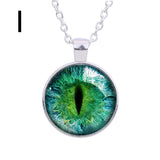 Hot Dreamy Crystal Ball Star Long Glass Retro Pattern Pendant Necklace Jewelry A - RaysJewelry&more