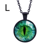 Hot Dreamy Crystal Ball Star Long Glass Retro Pattern Pendant Necklace Jewelry A - RaysJewelry&more