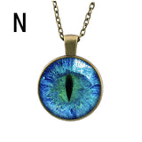 Hot Dreamy Crystal Ball Star Long Glass Retro Pattern Pendant Necklace Jewelry A - RaysJewelry&more