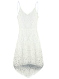 Women Elegant Spaghetti Strap Sleeveless Lace Midi Dress - RaysJewelry&more