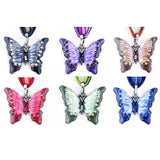 Women Fashion Jewelry Butterfly Crystal Pendant Necklace Chain - RaysJewelry&more