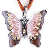 Women Fashion Jewelry Butterfly Crystal Pendant Necklace Chain - RaysJewelry&more