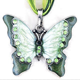 Women Fashion Jewelry Butterfly Crystal Pendant Necklace Chain - RaysJewelry&more