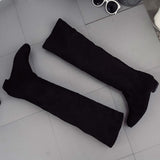 Women Winter Autumn Flat Boots Shoes High Leg Suede Short Long Boots - RaysJewelry&more