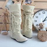 Women Heighten Platforms Thigh High Tessals Boots Motorcycle Shoes - RaysJewelry&more