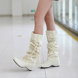 Women Heighten Platforms Thigh High Tessals Boots Motorcycle Shoes - RaysJewelry&more