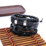 Fashion Women Multilayer Handmade Bangle Handmade Bracelets Leather Cool - RaysJewelry&more