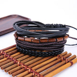 Fashion Women Multilayer Handmade Bangle Handmade Bracelets Leather Cool - RaysJewelry&more