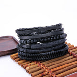 Fashion Women Multilayer Handmade Bangle Handmade Bracelets Leather Cool - RaysJewelry&more