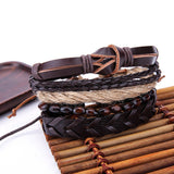 Fashion Women Multilayer Handmade Bangle Handmade Bracelets Leather Cool - RaysJewelry&more