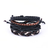 Fashion Women Multilayer Handmade Bangle Handmade Bracelets Leather Cool - RaysJewelry&more