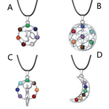 Resin Beads Chakra Healing Point Pendant for Necklace Yoga Reiki - RaysJewelry&more