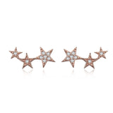 BAMOER Authentic 925 Sterling Silver Sparkling Earrings - RaysJewelry&more
